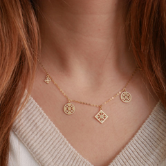 Luka Bela Piovere 18 Karat Gold Halskette