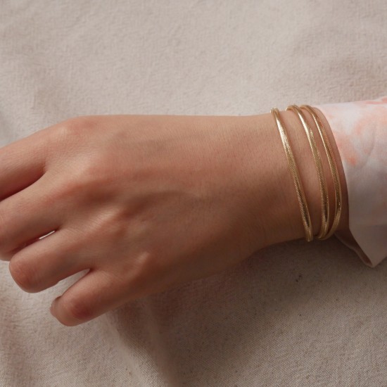 Altezza Tripla - 14k Goldarmband