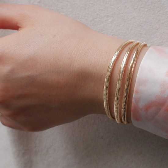 Altezza Tripla - 14k Goldarmband