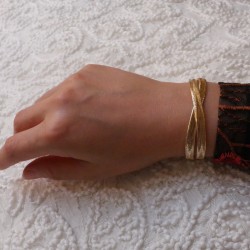 Altezza Doppia - 14k Goldarmband