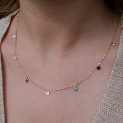 Azzurro - 18k Goldhalskette