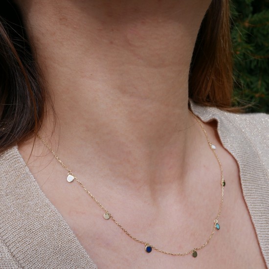 Azzurro - 18k Goldhalskette