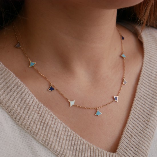 Caspoli - 18k Goldhalskette