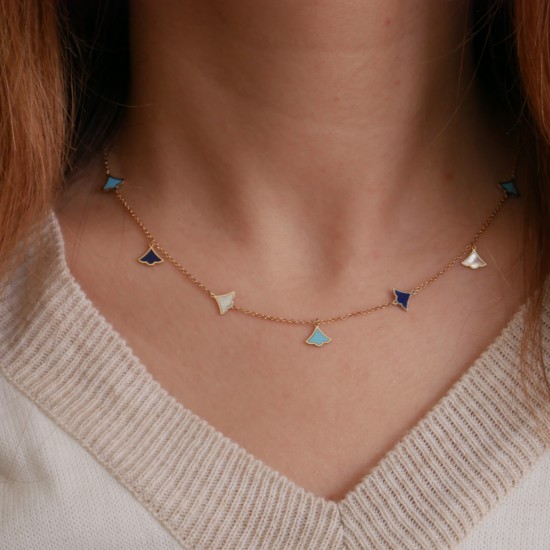 Caspoli - 18k Goldhalskette