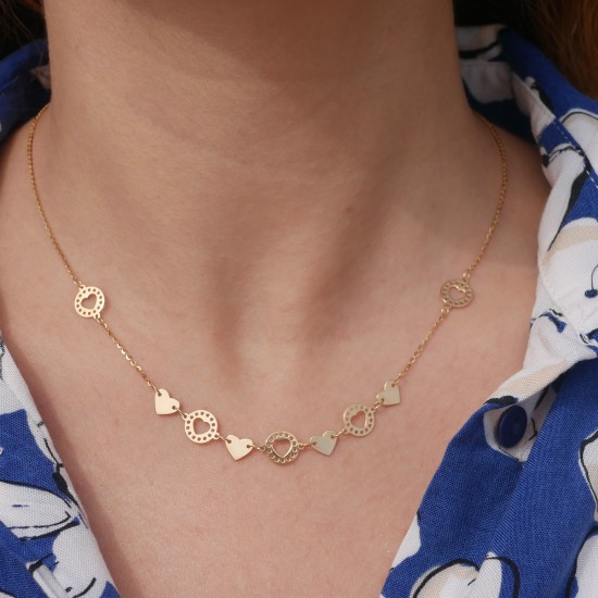 Damore - 14k Goldhalskette