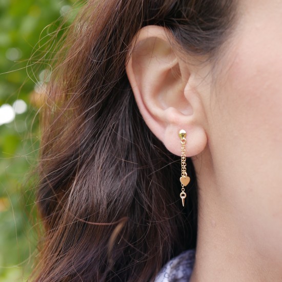 Damore - 14k Goldohrringe
