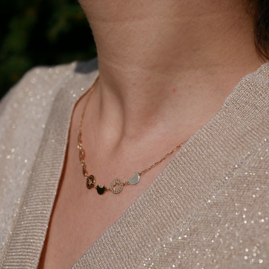 Diluna - 14k Goldhalskette