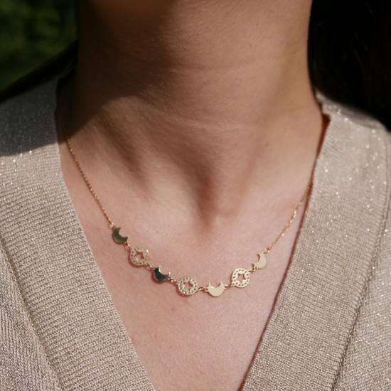 Diluna - 14k Goldhalskette