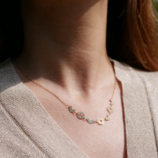 Diluna - 14k Goldhalskette
