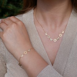 Diluna - 14k Goldhalskette