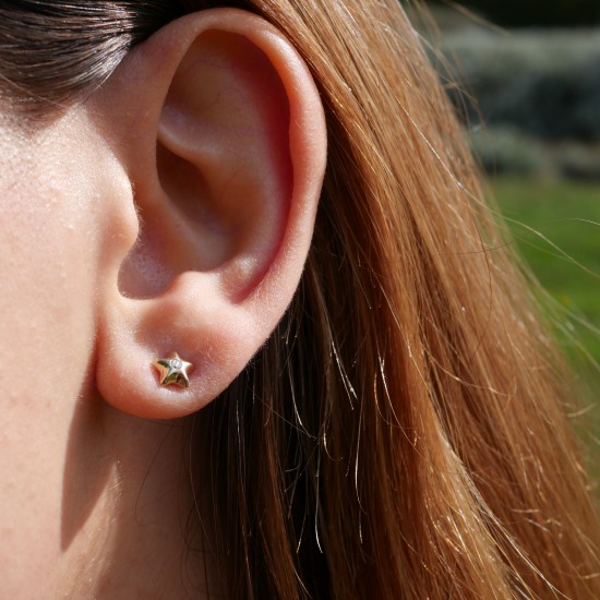 Diluna Stella - 14k Goldohrringe