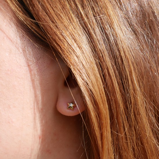 Diluna Stella - 14k Goldohrringe