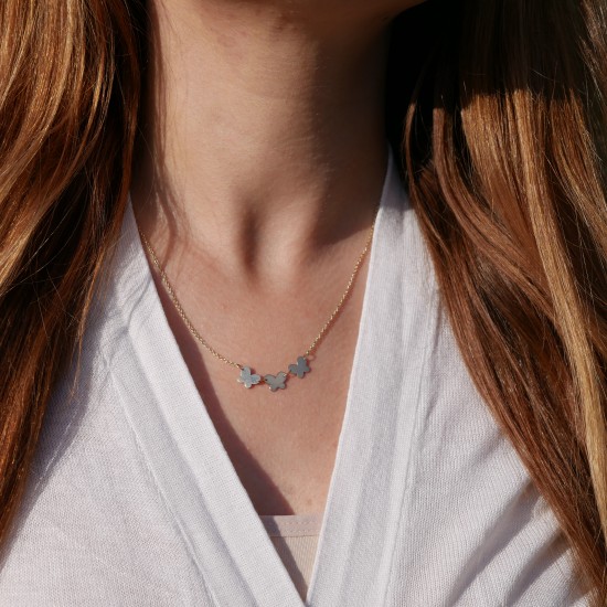 Farfalle - 14k Goldhalskette