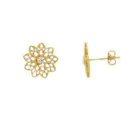 Ferla Duo -18k Goldohrringe
