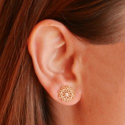 Ferla Duo -18k Goldohrringe