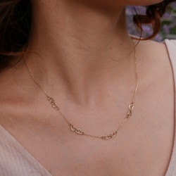 Petrelle - 14k Goldhalskette