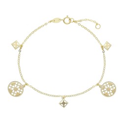 Piovere Duo - 18k Goldarmband