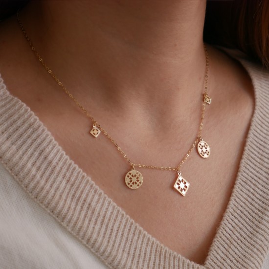 Piovere - 18k Goldhalskette