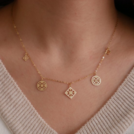 Piovere - 18k Goldhalskette