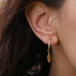 Piume - 14k Goldohrringe