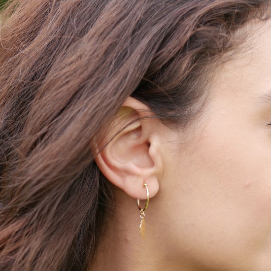 Piume - 14k Goldohrringe