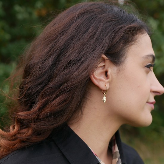 Piume - 14k Goldohrringe
