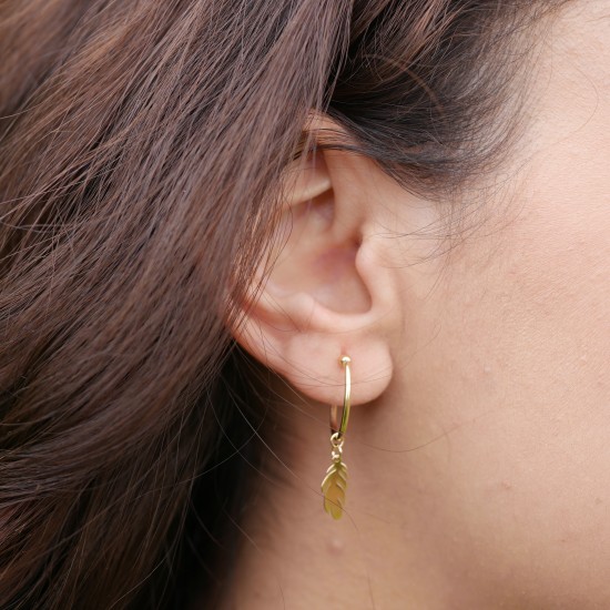 Piume - 14k Goldohrringe