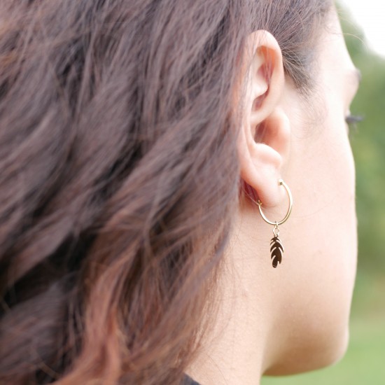 Piume - 14k Goldohrringe