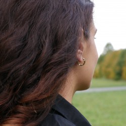 Praso - 14k Goldohrringe