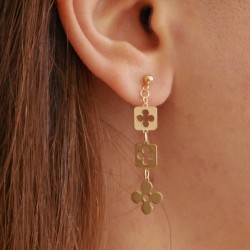 Ravello Triplo - 14k Goldohrringe