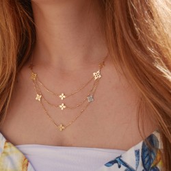 Ravello Triplo - 14k Goldhalskette