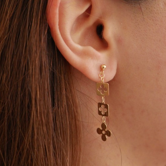 Ravello Triplo - 14k Goldohrringe