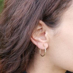 Ritorta - 14k Goldohrringe