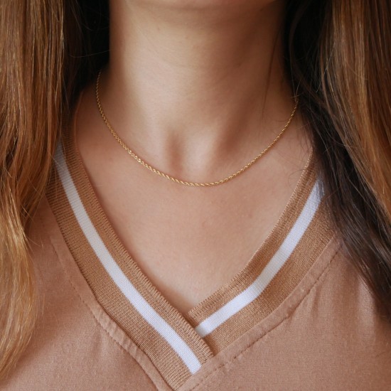 Rotondella - 18k 40cm Goldhalskette
