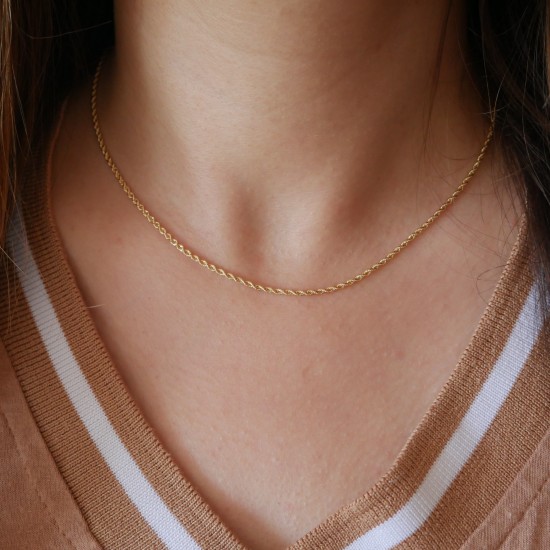 Rotondella - 18k 40cm Goldhalskette