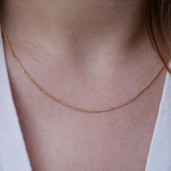 Splendente - 14k Goldhalskette 45cm