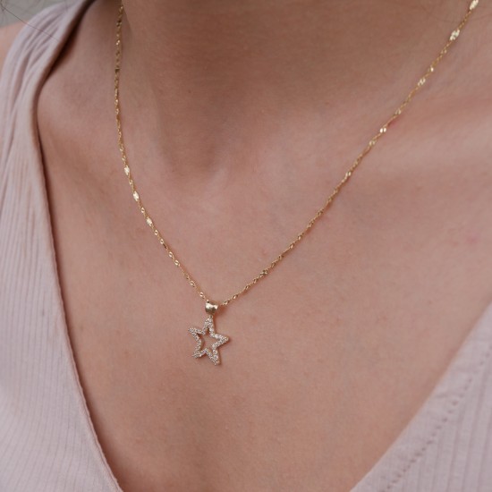 Stella - 14k Goldanhänger