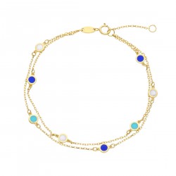 Azzurro - 18k Goldarmband