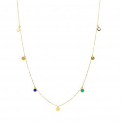 Azzurro - 18k Goldhalskette
