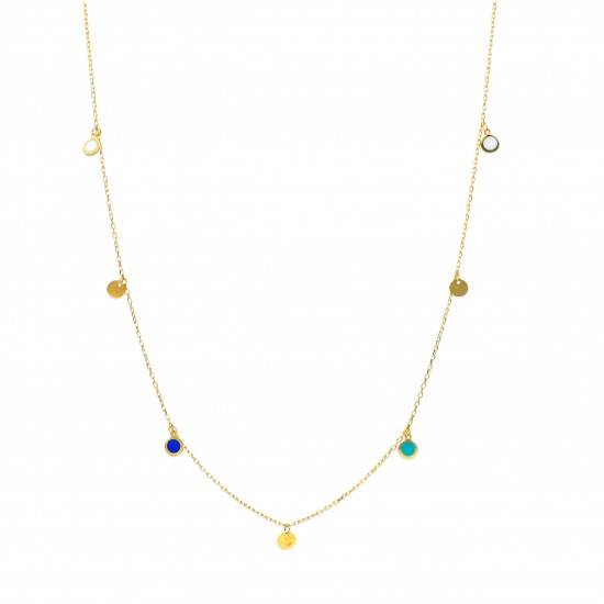 Azzurro - 18k Goldhalskette