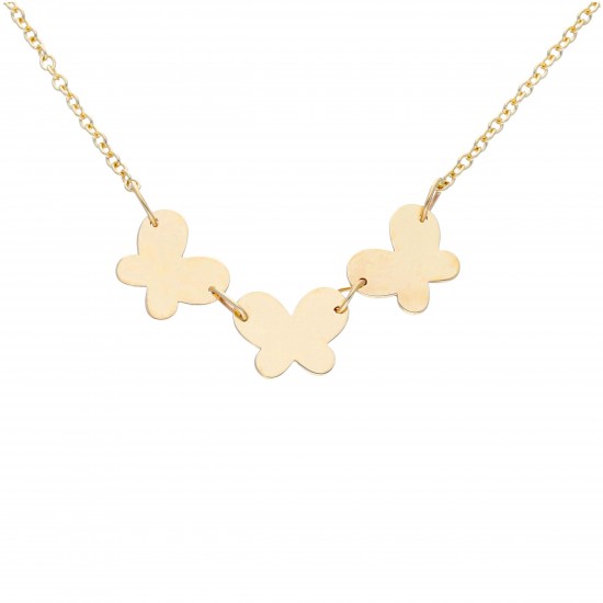 Farfalle - 14k Goldhalskette