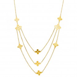 Ravello Triplo - 14k Goldhalskette